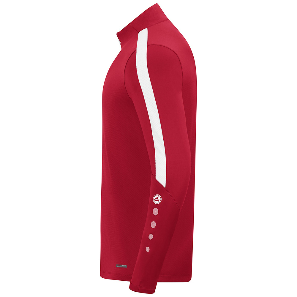 JAKO POWER ZIP TOP, RED-WHITE KIDS. 