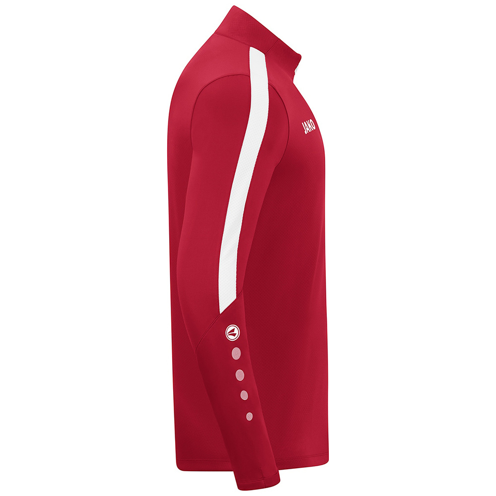 JAKO POWER ZIP TOP, RED-WHITE KIDS. 