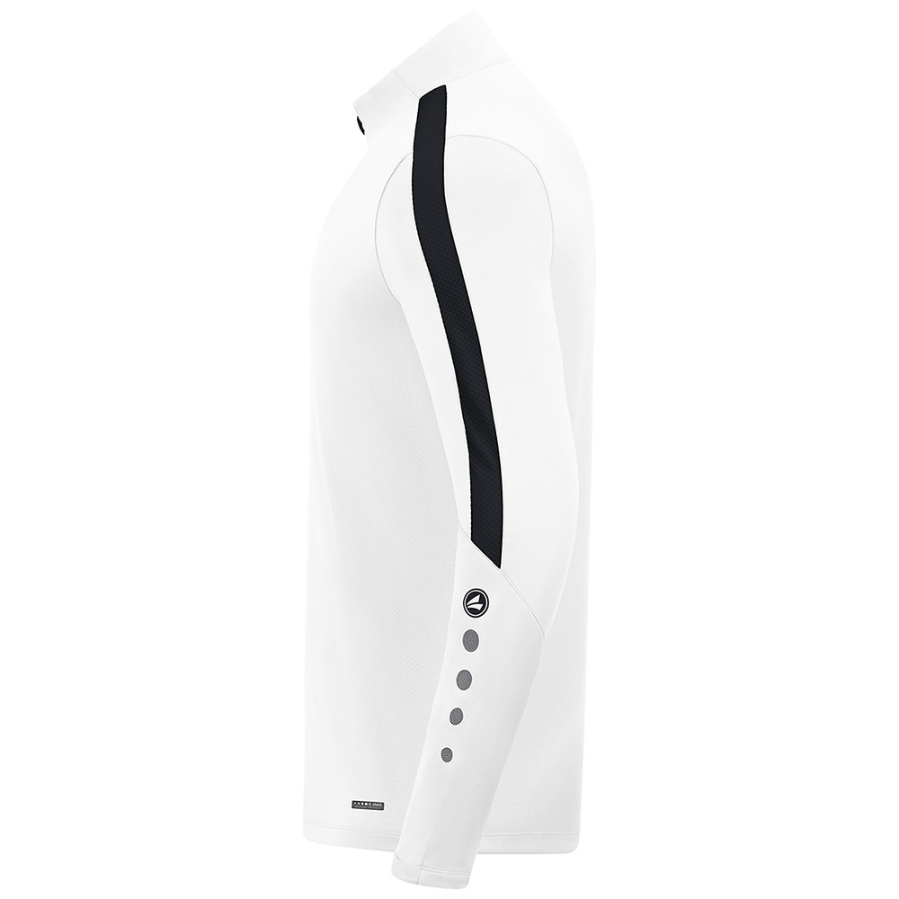 JAKO POWER ZIP TOP, WHITE-BLACK KIDS. 