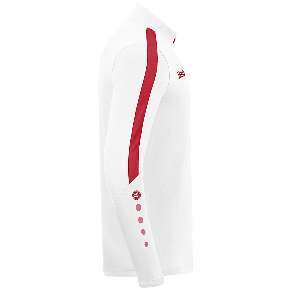 JAKO POWER ZIP TOP, WHITE-RED KIDS. 