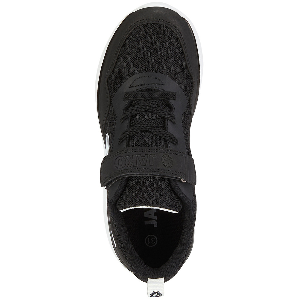 JAKO SNEAKER PERFORMANCE JUNIOR, BLACK-WHITE. 