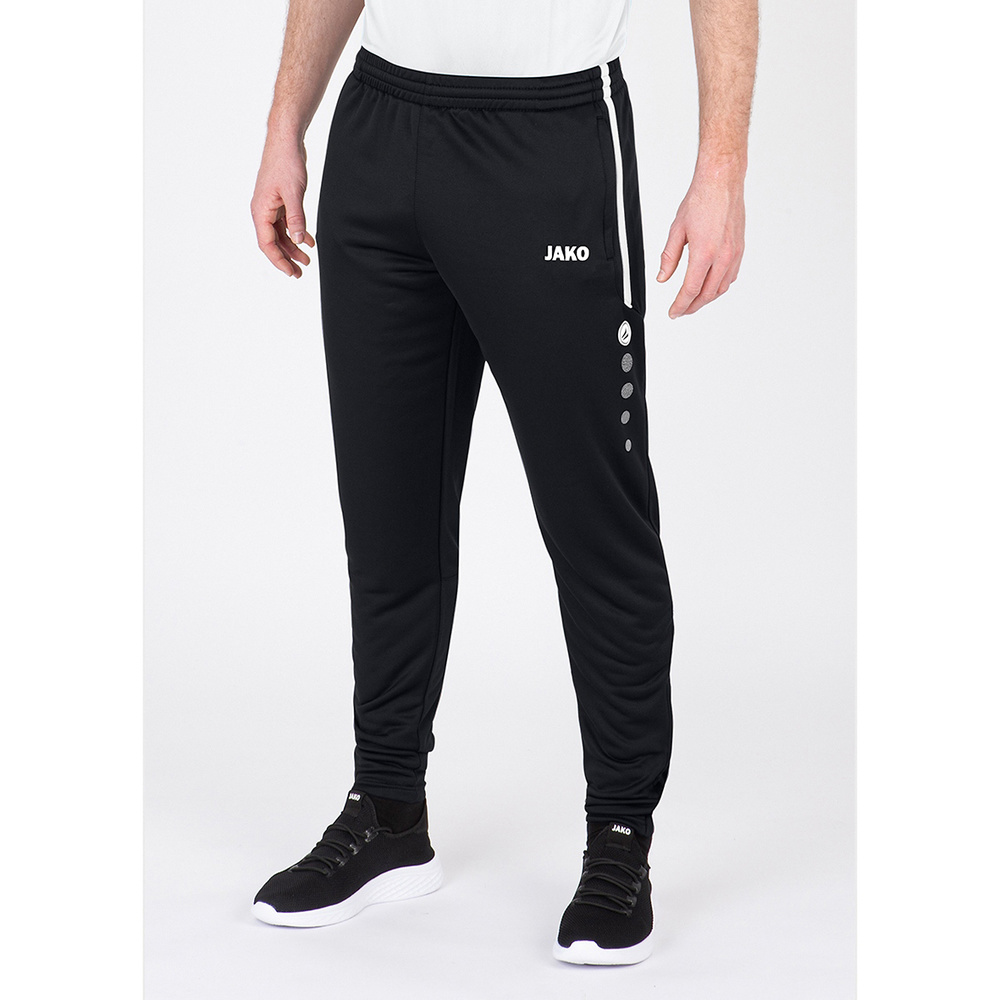 JAKO TRAINING TROUSERS ACTIVE BLACK-WHITE MEN. 