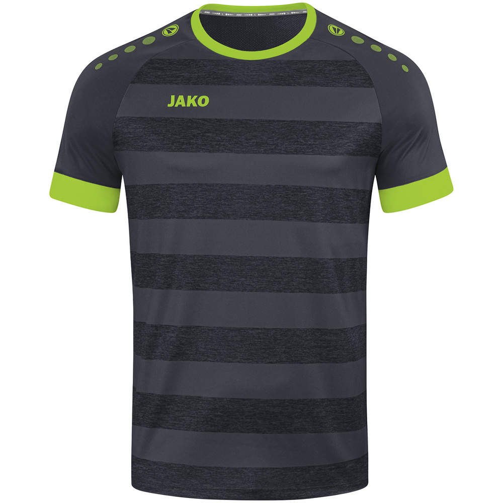 JERSEY JAKO CELTIC MELANGE SHORT SLEEVE, ANTHRACITE-LEMON KIDS. 