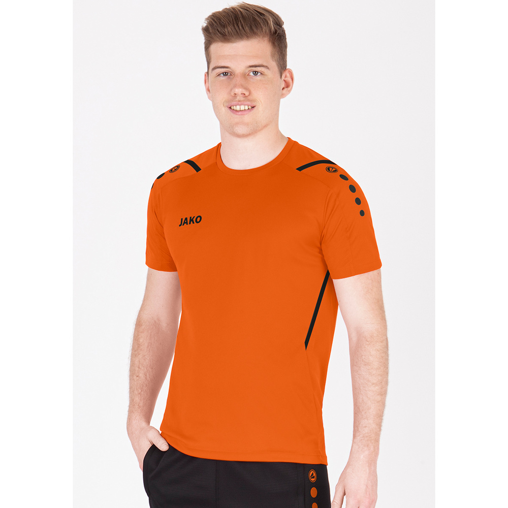 JERSEY JAKO CHALLENGE NEON ORANGE-BLACK MEN. 