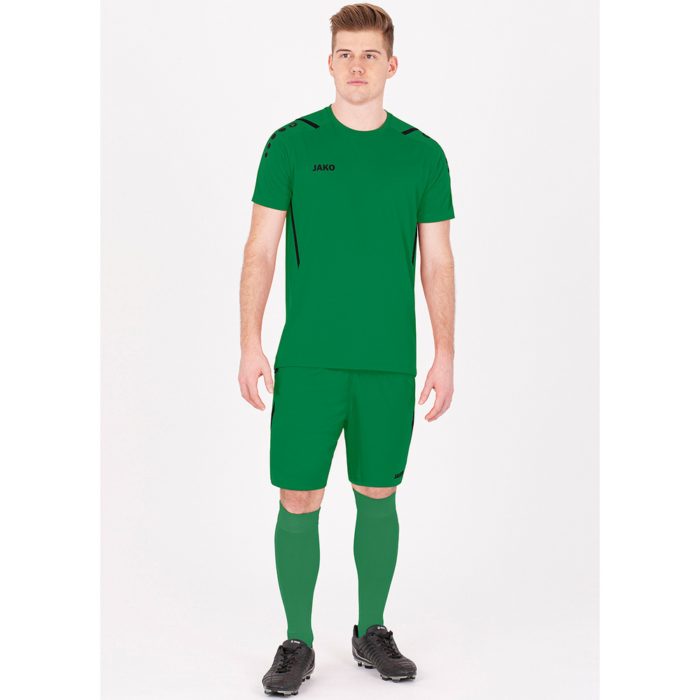 JERSEY JAKO CHALLENGE SPORT GREEN-BLACK KIDS. 