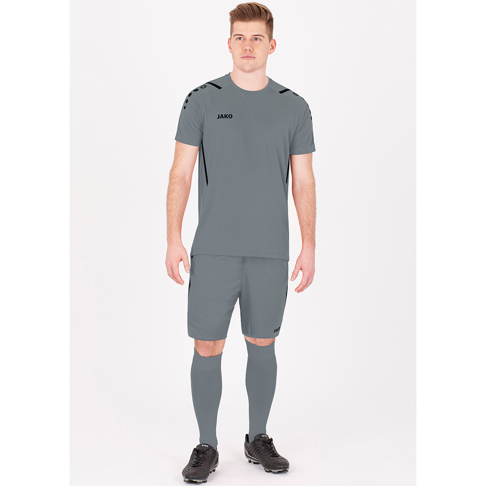 JERSEY JAKO CHALLENGE STONE GREY-BLACK KIDS. 