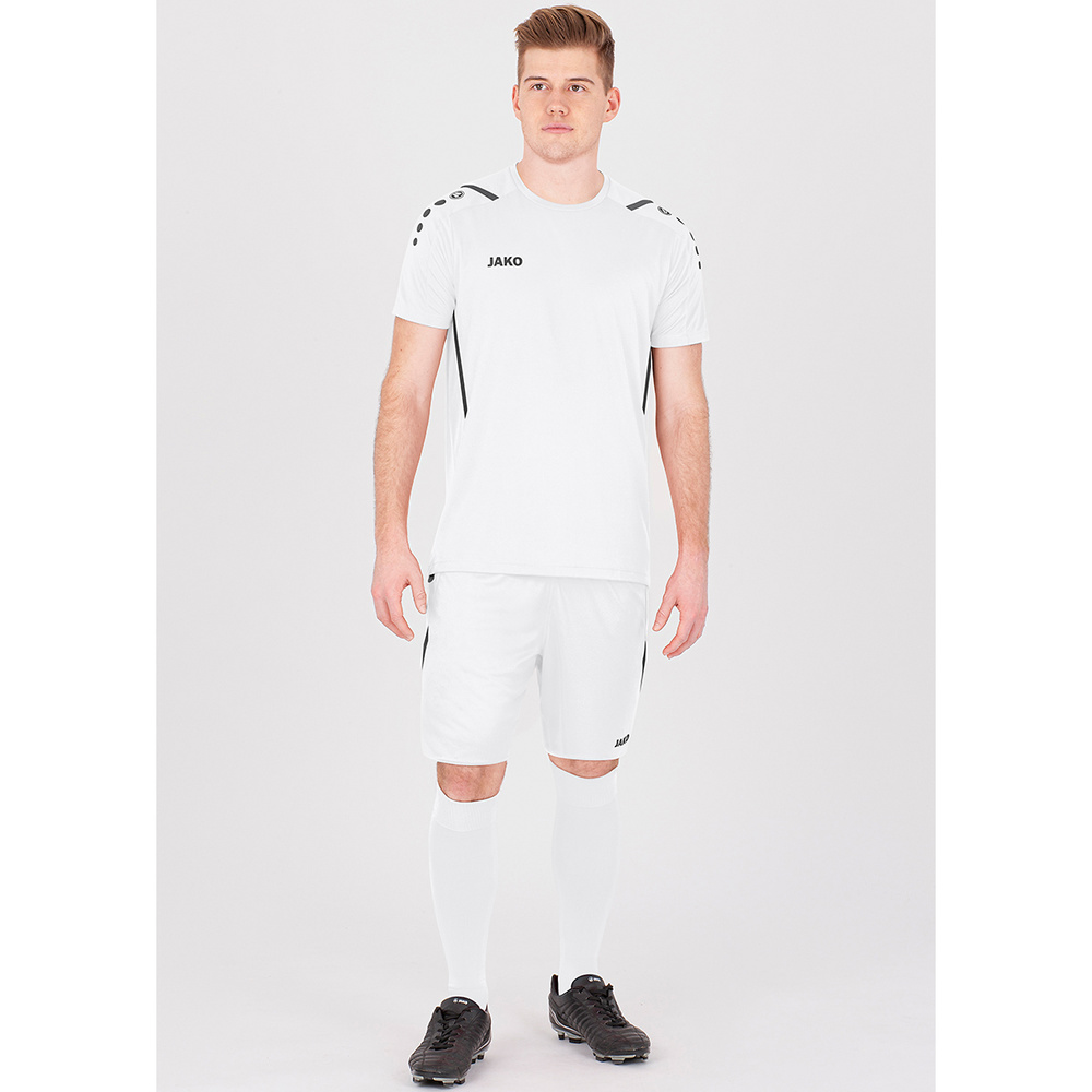 JERSEY JAKO CHALLENGE WHITE-LIGHT ANTHRACITE KIDS. 