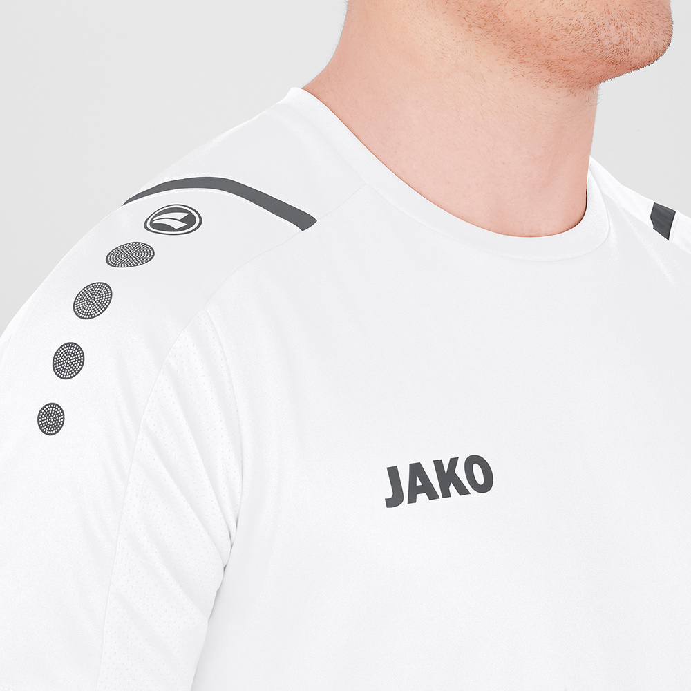 JERSEY JAKO CHALLENGE WHITE-LIGHT ANTHRACITE MEN. 