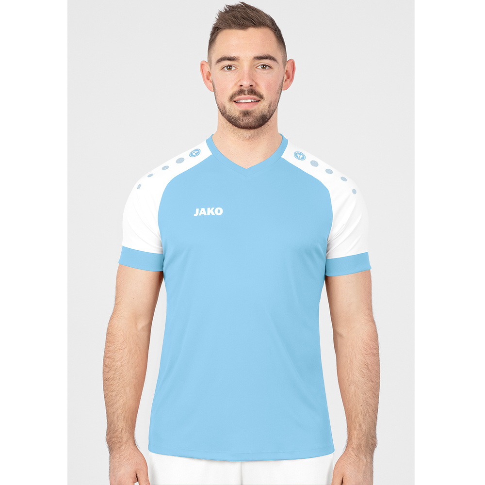 JAKO PIXEL JERSEY SHORT SLEEVE, LIGHT BLUE UNISEX.