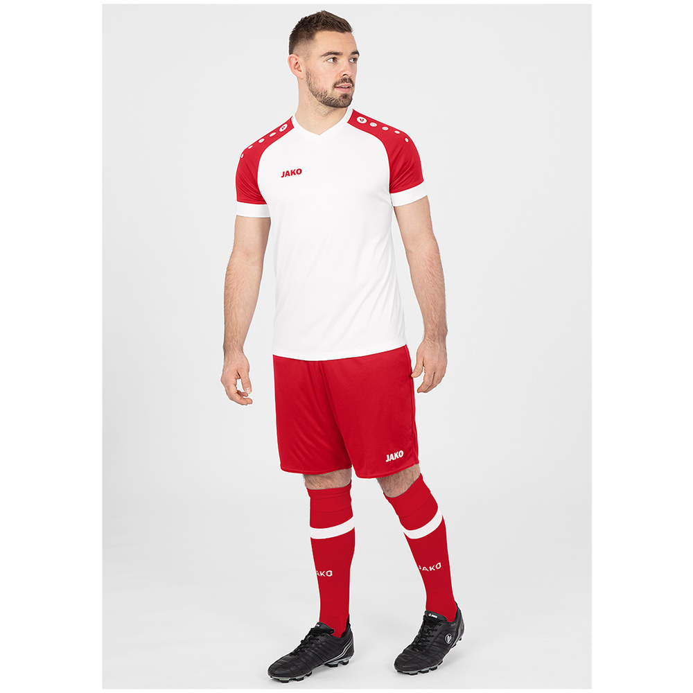 Mens red hot sale jersey shorts