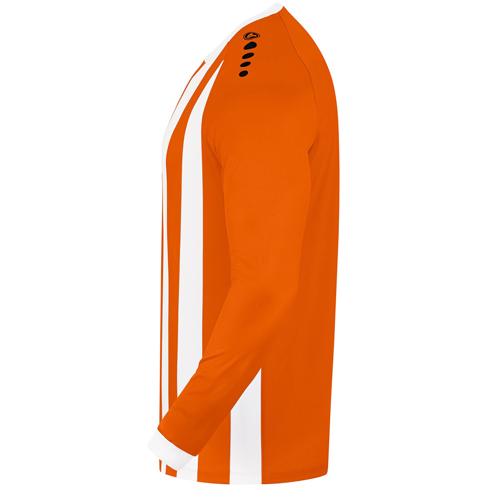 JERSEY JAKO INTER LONG SLEEVE, NEON ORANGE-WHITE KIDS. 