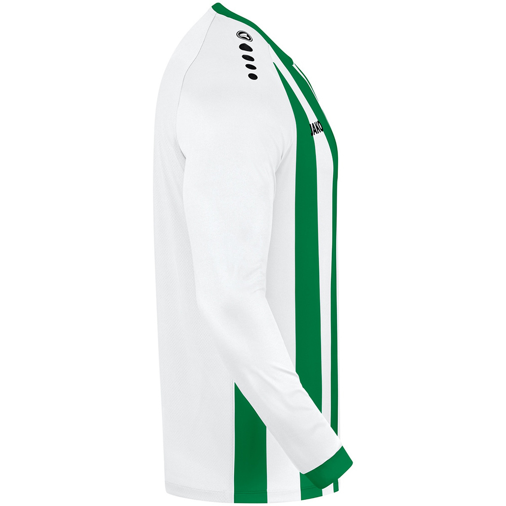 JERSEY JAKO INTER LONG SLEEVE, WHITE-SPORT GREEN KIDS. 