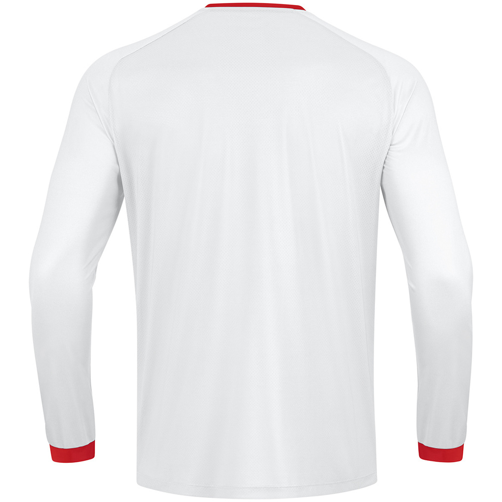 JERSEY JAKO INTER LONG SLEEVE, WHITE-SPORT RED KIDS. 