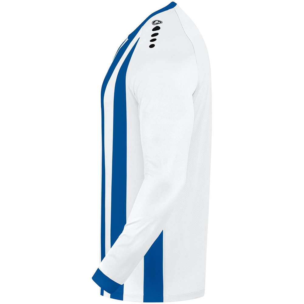 JERSEY JAKO INTER LONG SLEEVE, WHITE-SPORT ROYAL KIDS. 