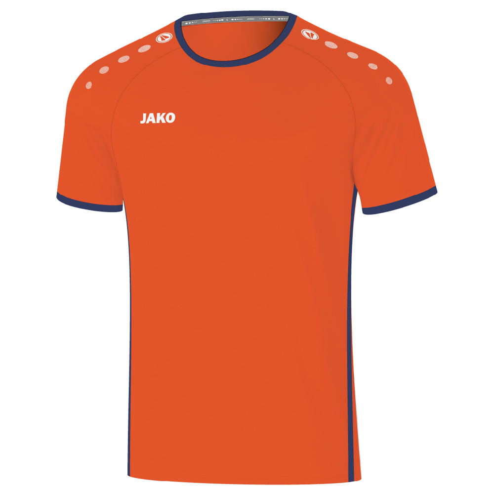 JERSEY JAKO PRIMERA SHORT SLEEVE, FLAME-NAVY KIDS. 