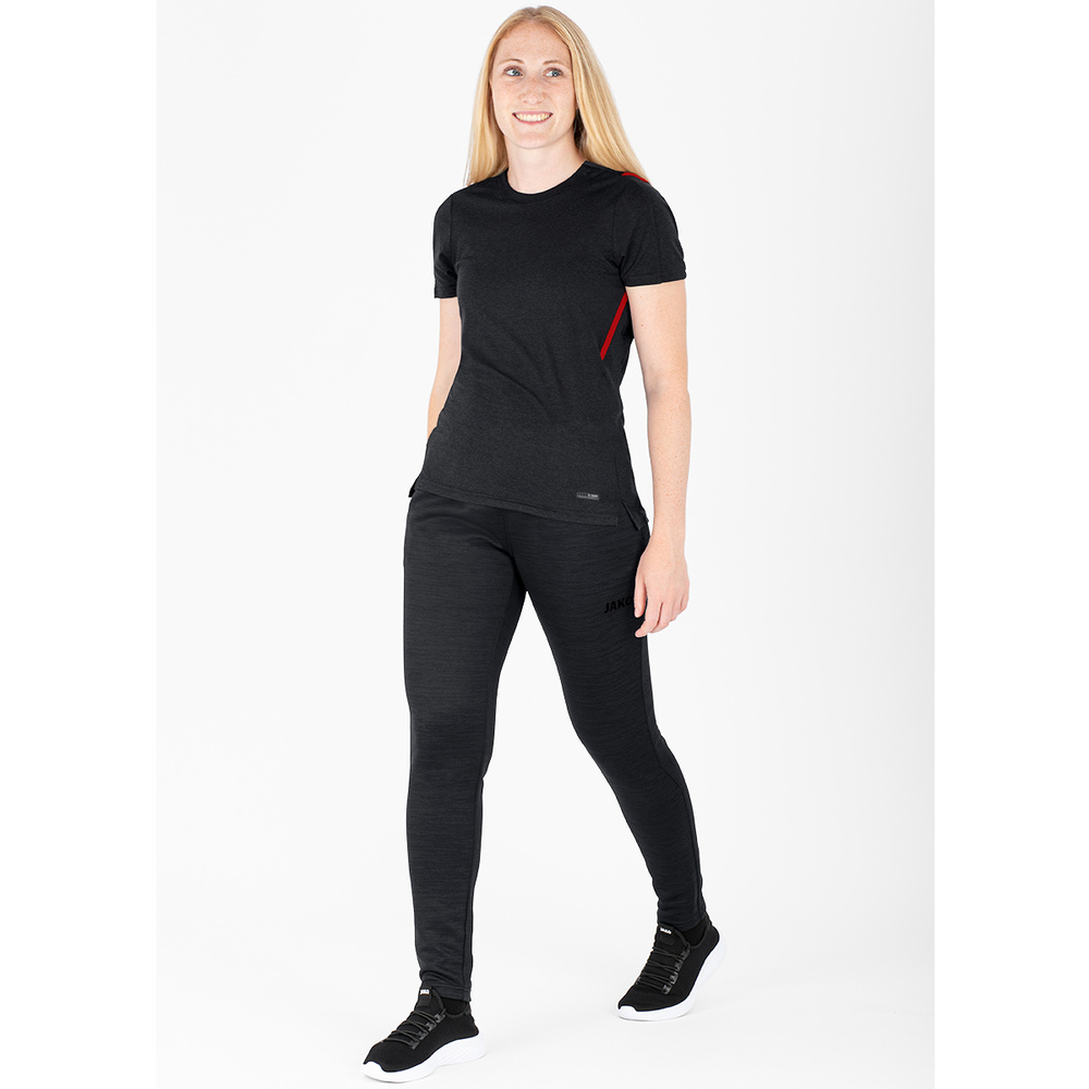 JOGGING TROUSERS JAKO CHALLENGE, BLACK MELANGE WOMEN. 