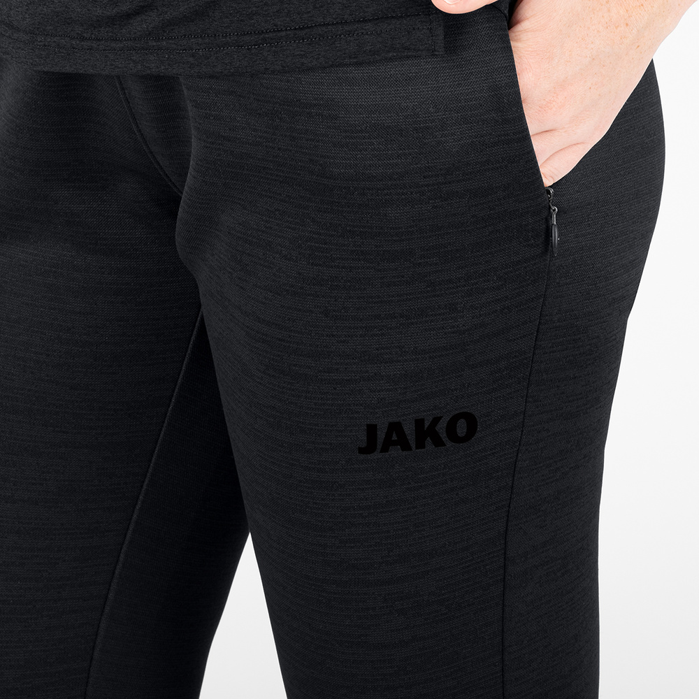 JOGGING TROUSERS JAKO CHALLENGE, BLACK MELANGE WOMEN. 