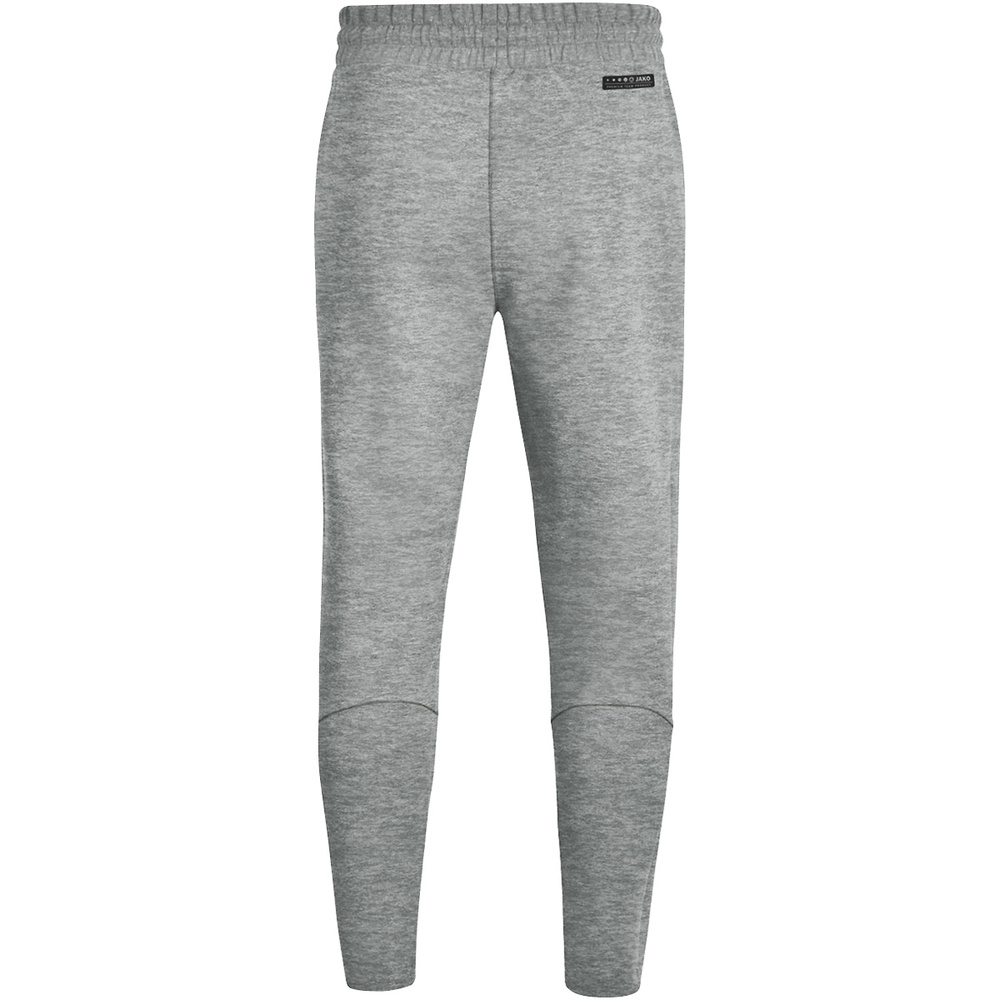 JOGGING TROUSERS JAKO PREMIUM BASICS, LIGHT GREY MELANGE WOMEN. 