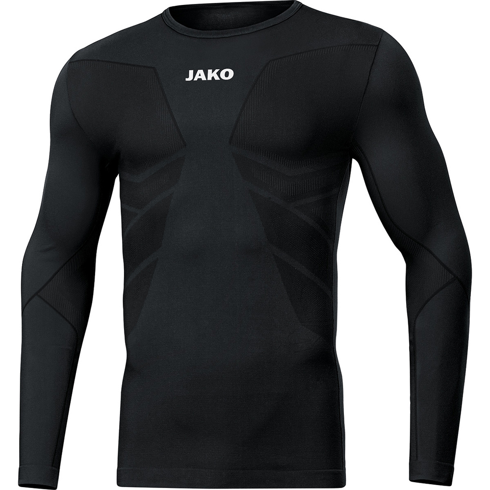 LONGSLEEVE JAKO COMFORT RECYCLED, BLACK KIDS. 