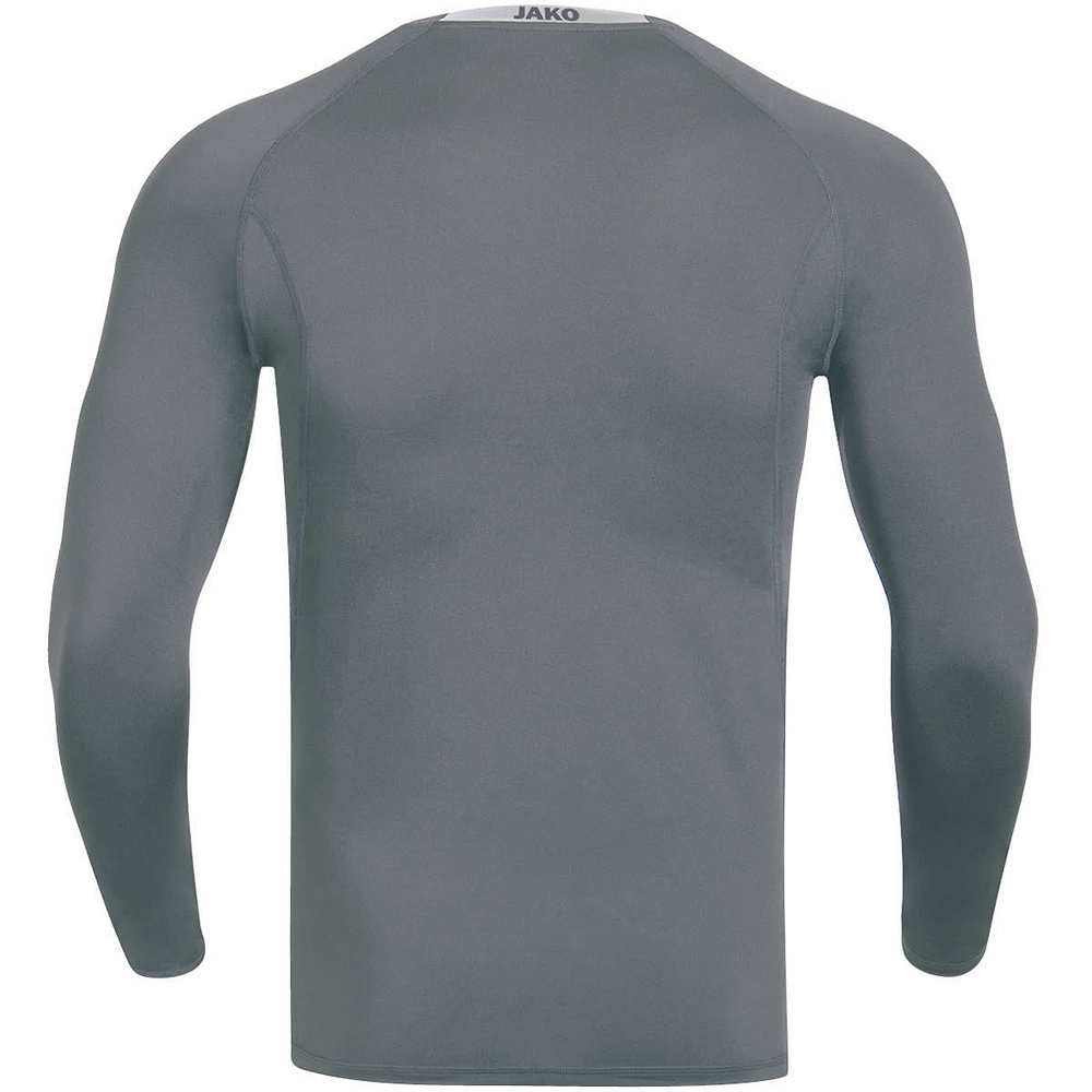 LONGSLEEVE JAKO COMPRESSION 2.0, STONE GREY MEN. 