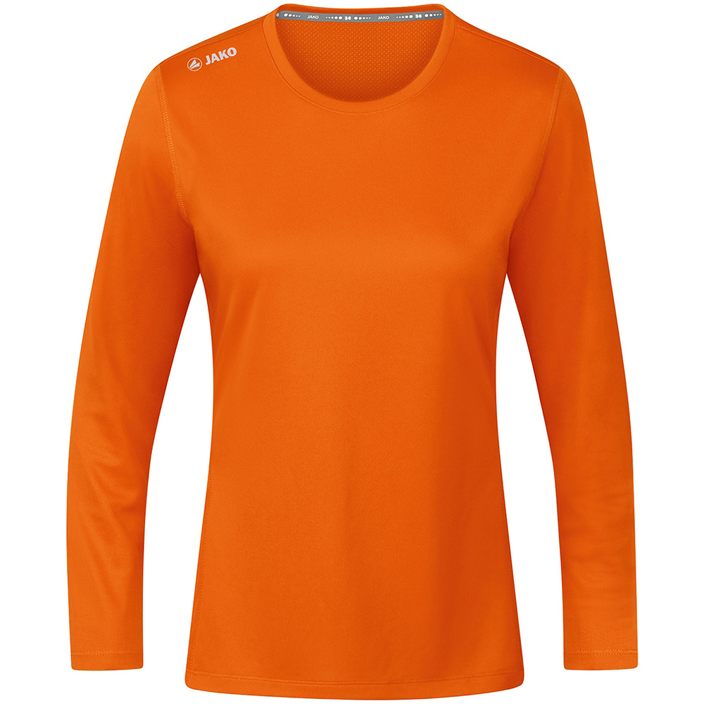 LONGSLEEVE JAKO RUN 2.0, NEON ORANGE WOMEN. 