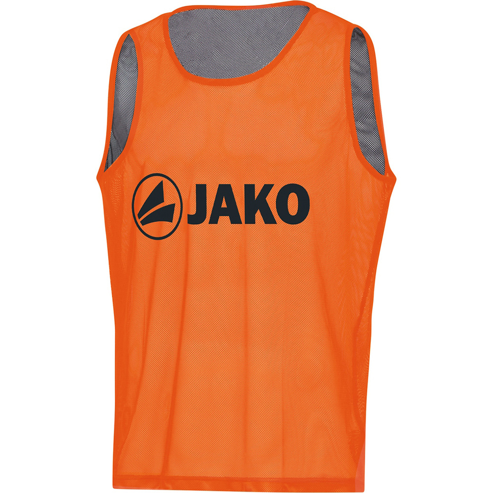 MARKING VEST JAKO REVERSE, NEON ORANGE-STONE GREY. 