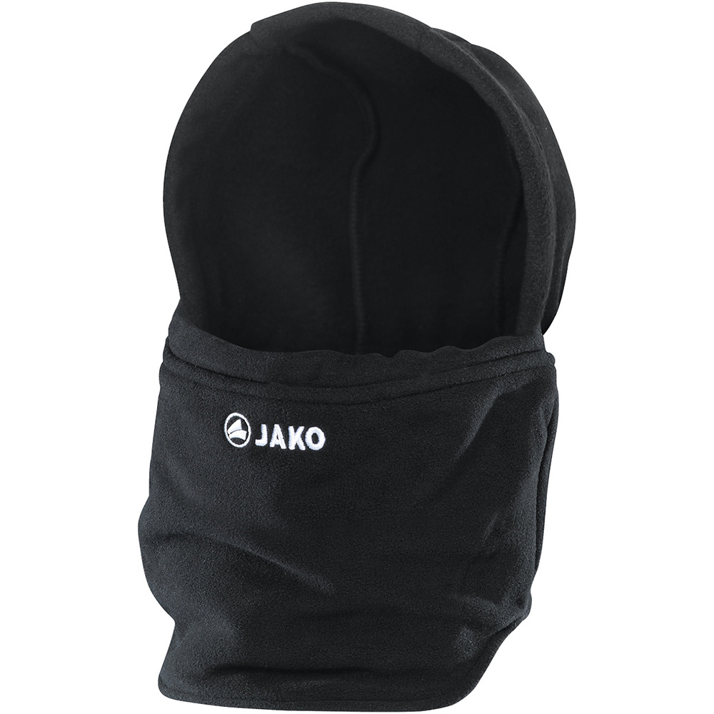 NECK WARMER WITH CAP JAKO, BLACK. 