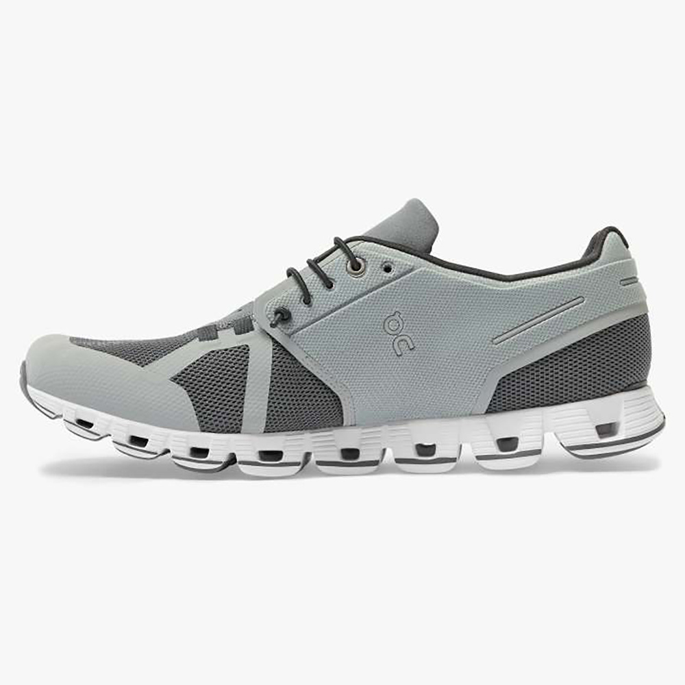 on running grey shoes