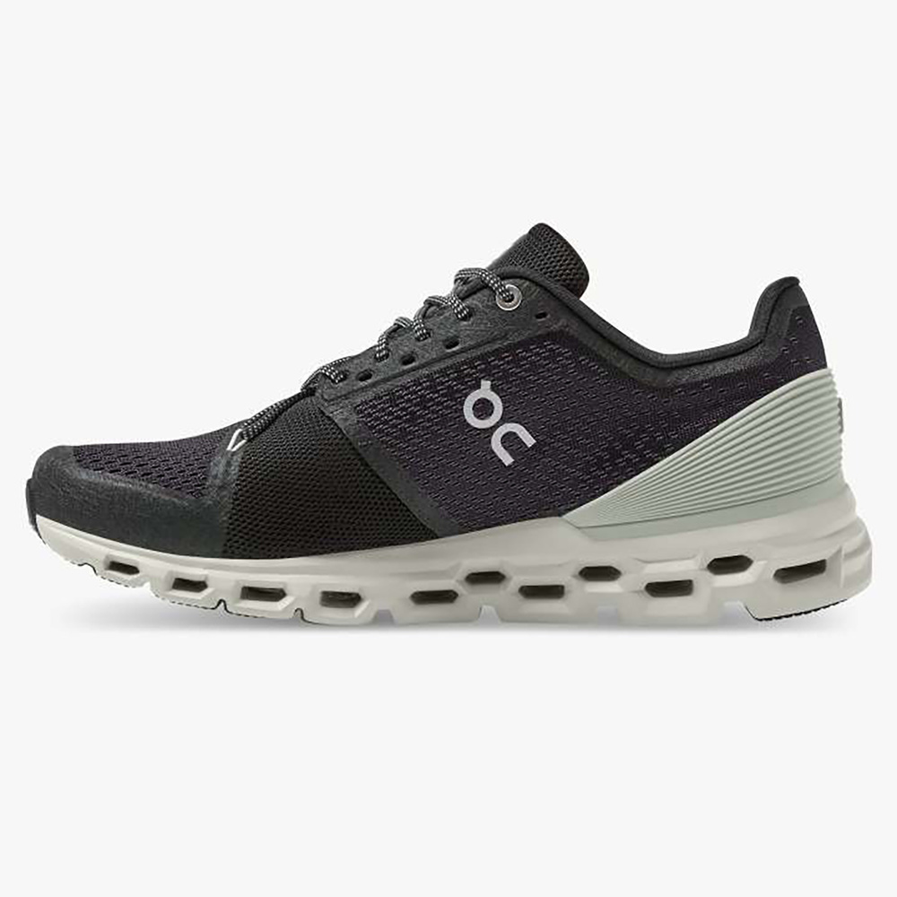 ON-RUNNING RUNNING SHOE CLOUDSTRATUS, BLACK-MINERAL MEN.