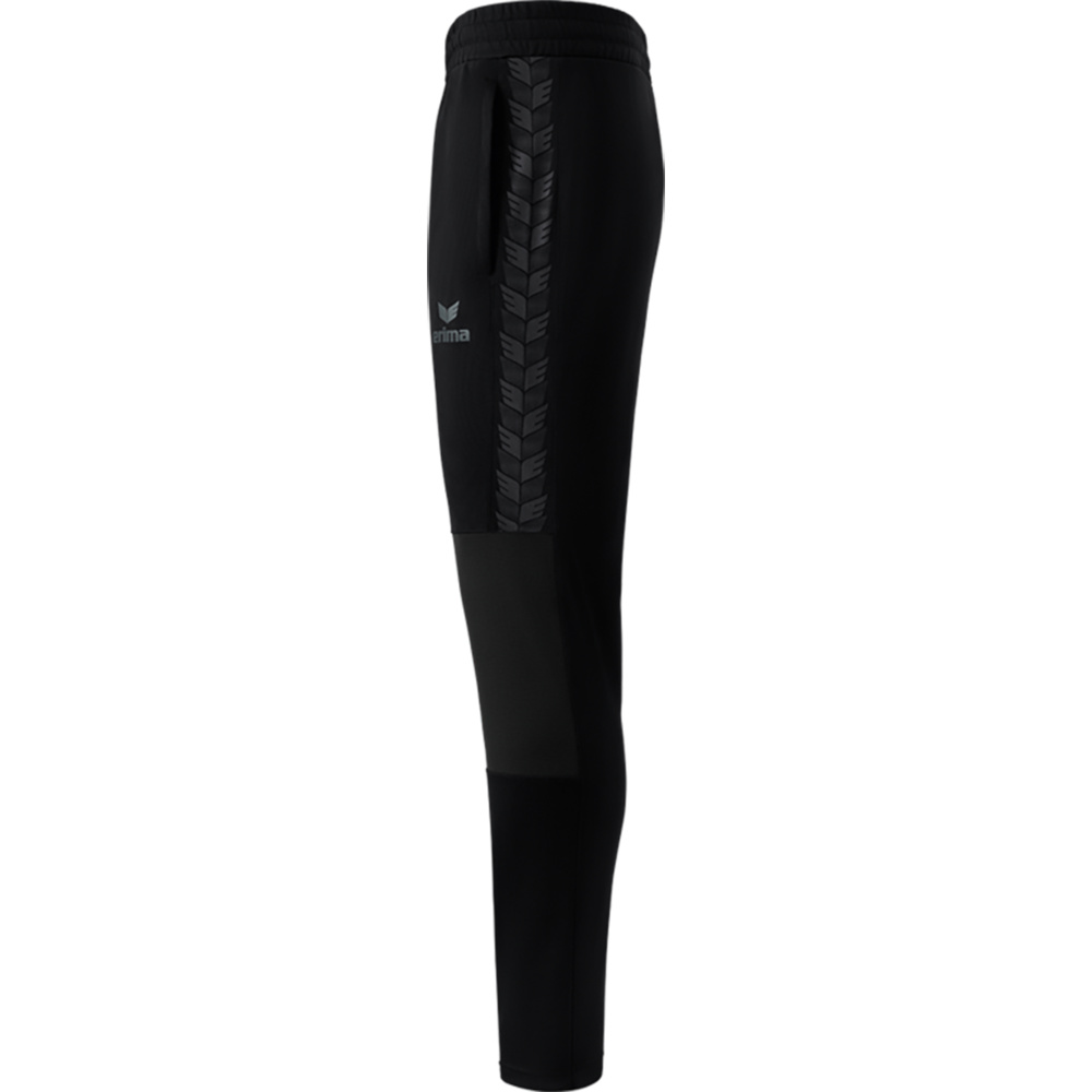 PANTALÓN DE ENTRENAMIENTO ERIMA, NEGRO UNISEX. 