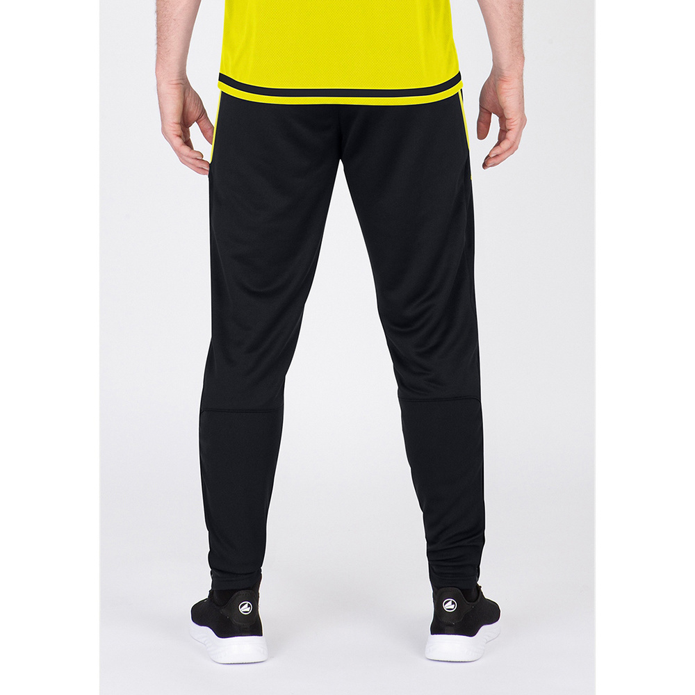 PANTALÓN JAKO TRAINING ACTIVE NEGRO-AMARILLO NEÓN NIÑO. 