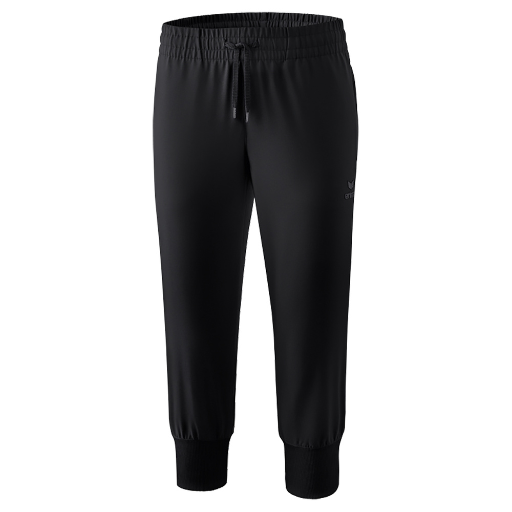 PANTALONES ERIMA 3/4, NEGRO MUJER. 