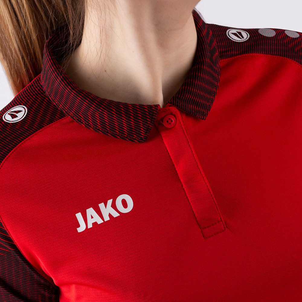 POLO JAKO PERFORMANCE, RED-BLACK WOMEN. 