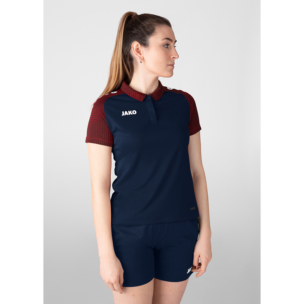 POLO JAKO PERFORMANCE, SEABLUE-RED WOMEN. 