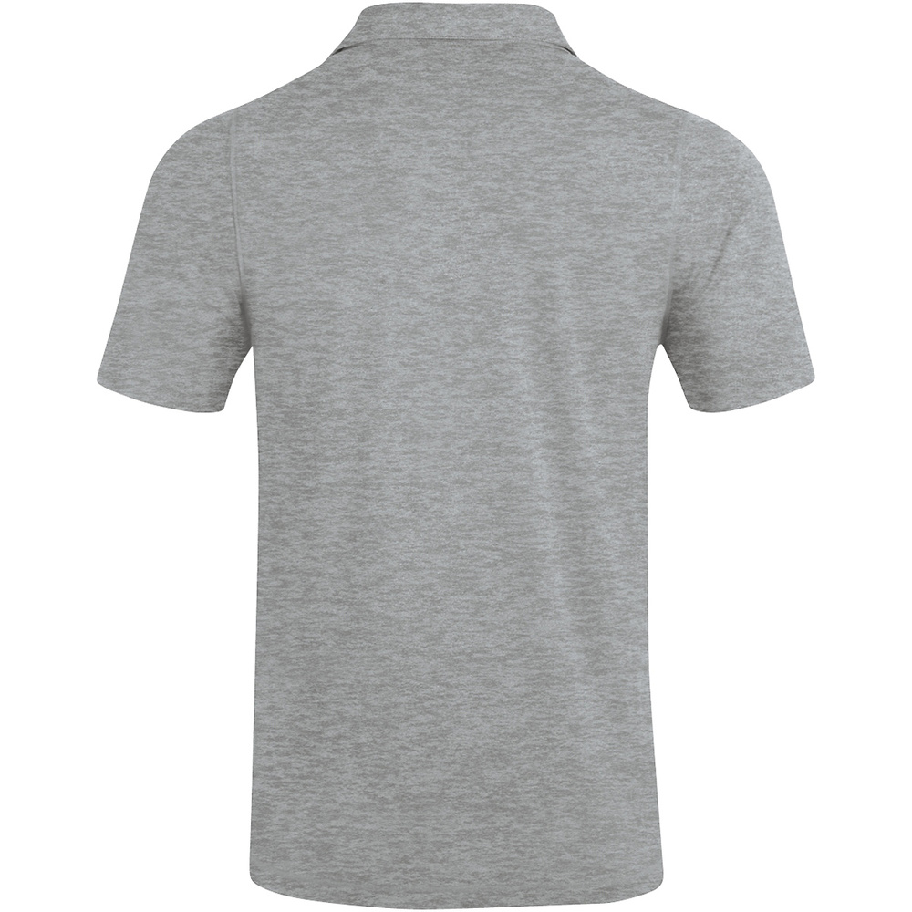 POLO JAKO PREMIUM BASICS, GRIS CLARO MELANGE HOMBRE. 