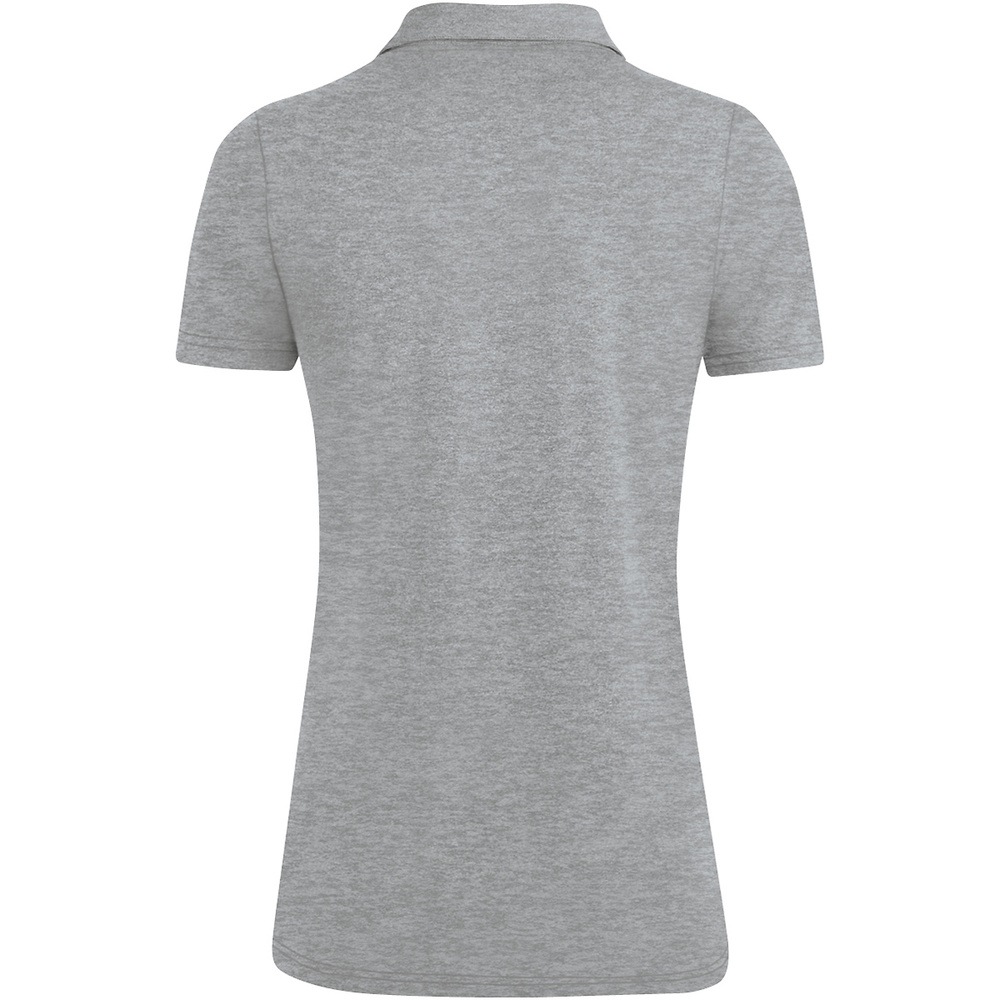 POLO JAKO PREMIUM BASICS, LIGHT GREY MELANGE WOMEN. 