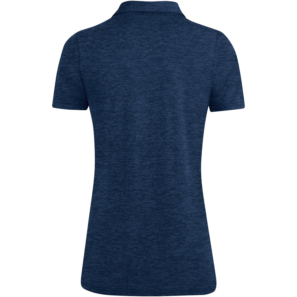 POLO JAKO PREMIUM BASICS, SEABLUE MELANGE WOMEN. 