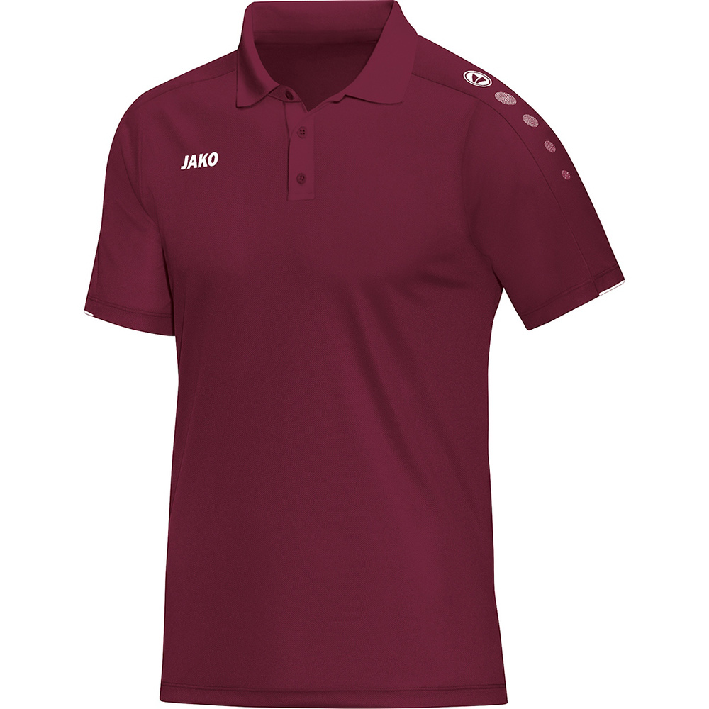 POLO SHIRT JAKO CLASSICO, MAROON KIDS. 