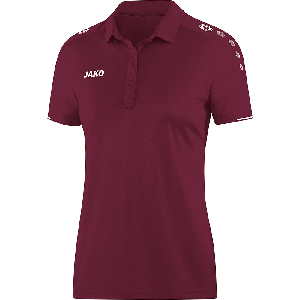 POLO SHIRT JAKO CLASSICO, MAROON WOMEN. 