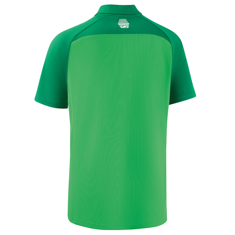 POLO SHIRT SALLERX.72, GREEN-EMERALD-WHITE UNISEX. 