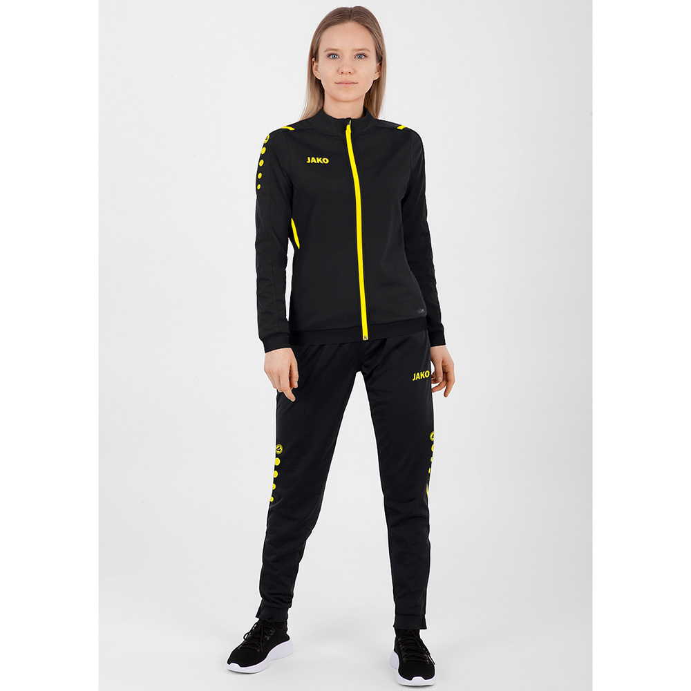 POLYESTER JACKET JAKO CHALLENGE, BLACK-CITRO WOMEN. 