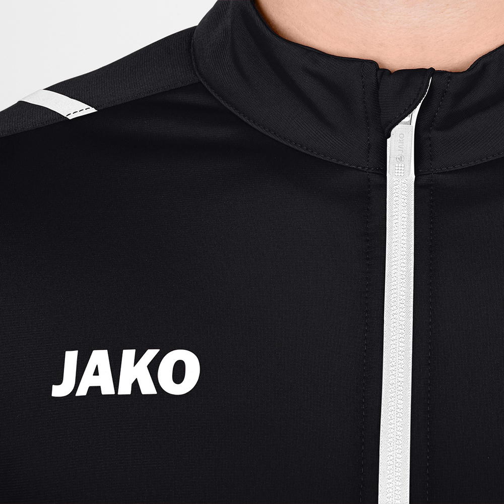 POLYESTER JACKET JAKO CHALLENGE, BLACK-WHITE MEN. 