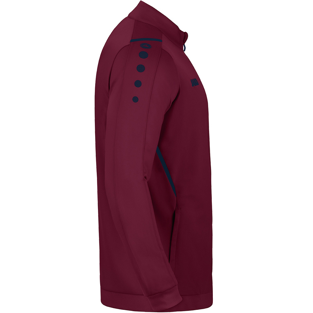 POLYESTER JACKET JAKO CHALLENGE, MAROON-SEABLUE MEN. 