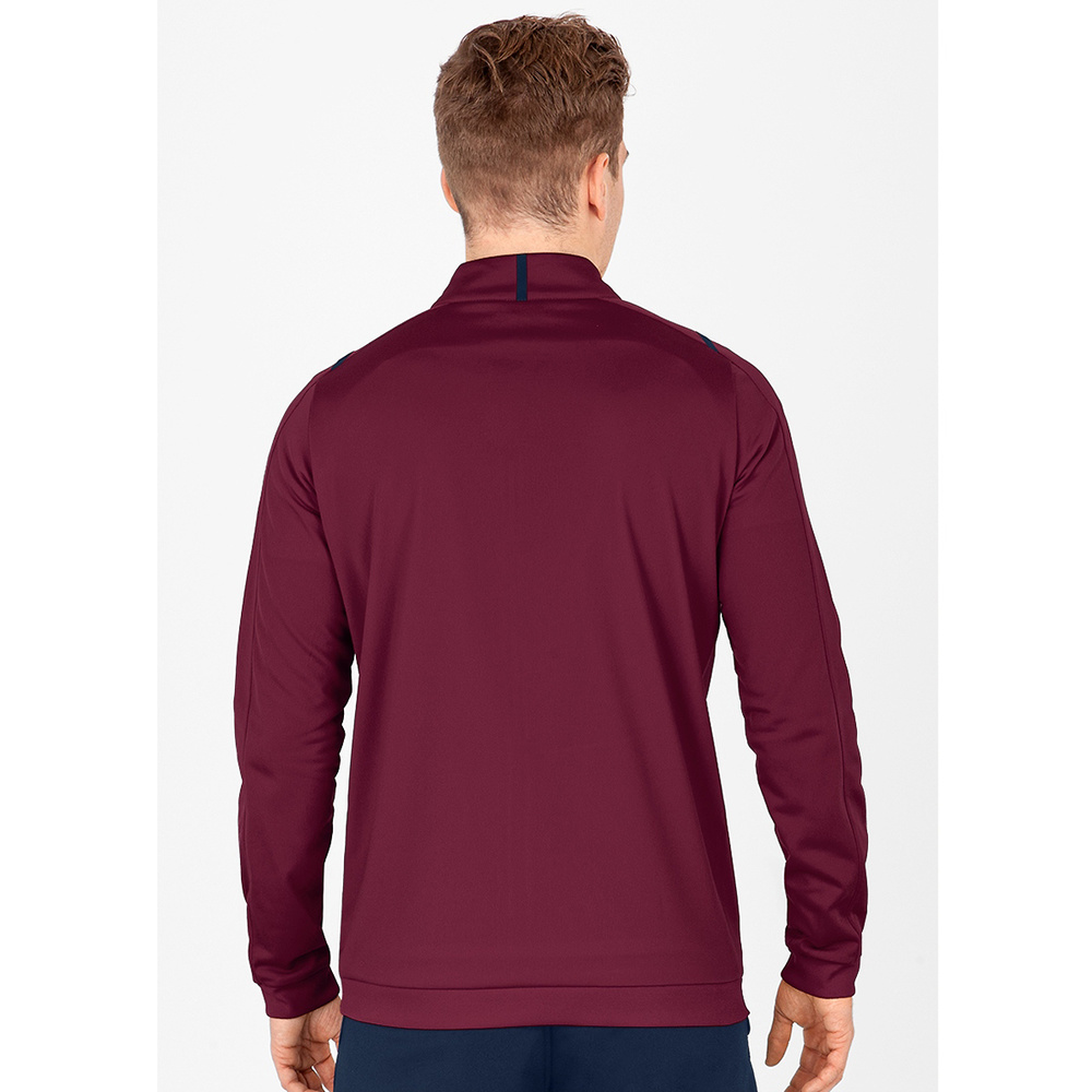 POLYESTER JACKET JAKO CHALLENGE, MAROON-SEABLUE MEN. 