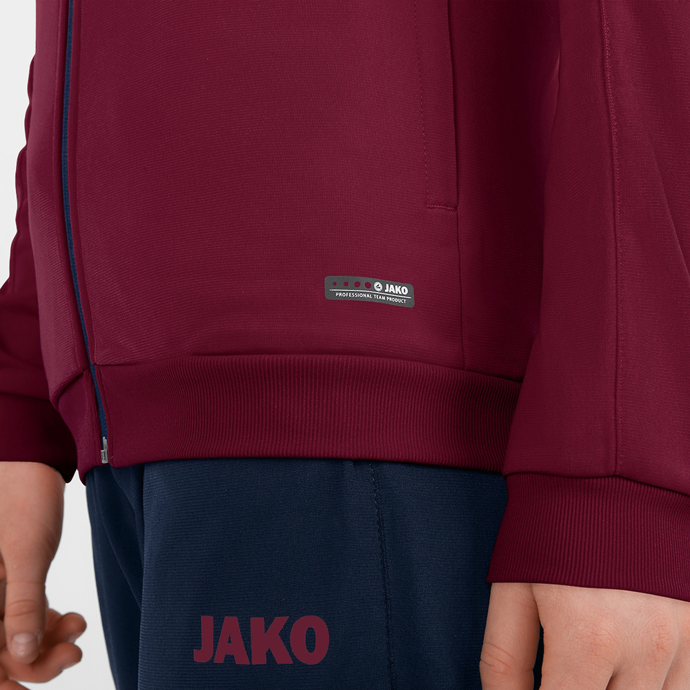 POLYESTER JACKET JAKO CHALLENGE, MAROON-SEABLUE WOMEN. 