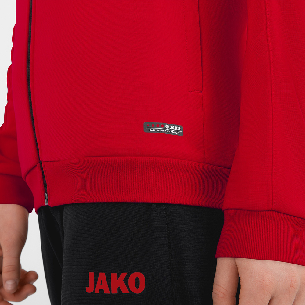 POLYESTER JACKET JAKO CHALLENGE, RED-BLACK WOMEN. 