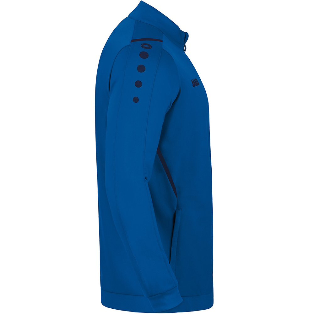 POLYESTER JACKET JAKO CHALLENGE, ROYAL-SEABLUE MEN. 