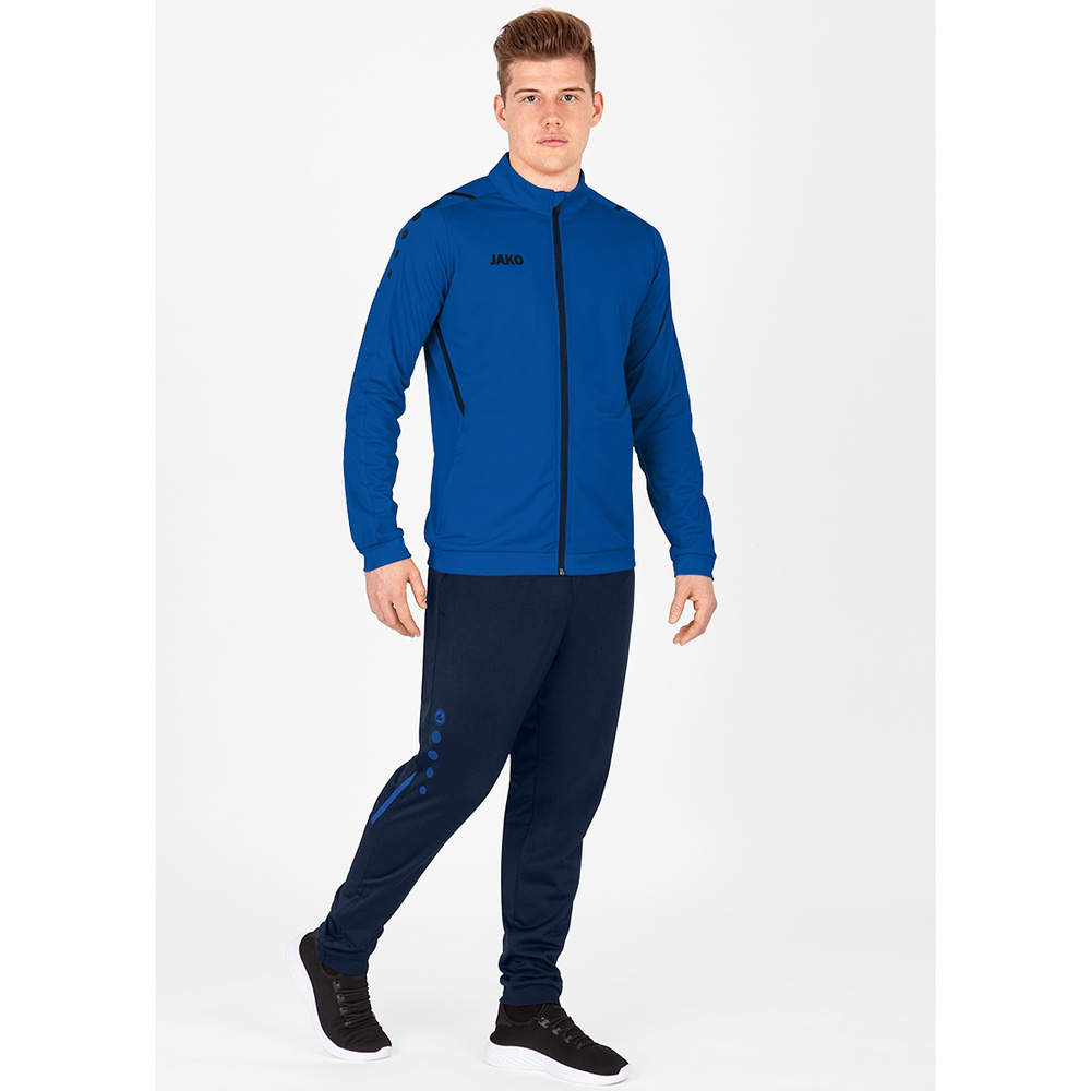 POLYESTER JACKET JAKO CHALLENGE, ROYAL-SEABLUE MEN. 