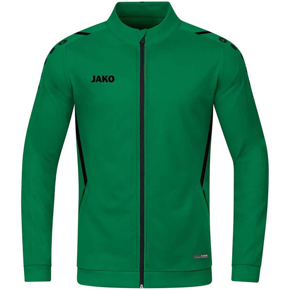 POLYESTER JACKET JAKO CHALLENGE, SPORT GREEN-BLACK MEN. 