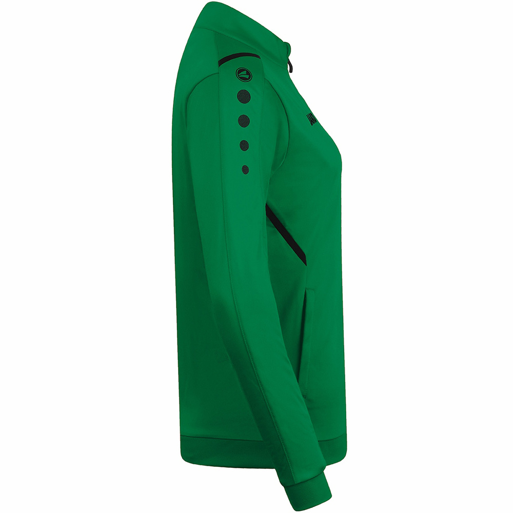 POLYESTER JACKET JAKO CHALLENGE, SPORT GREEN-BLACK WOMEN. 